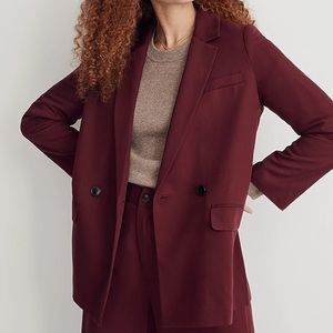 NWT Madewell Drapeweave Caldwell Double-Breasted Blazer